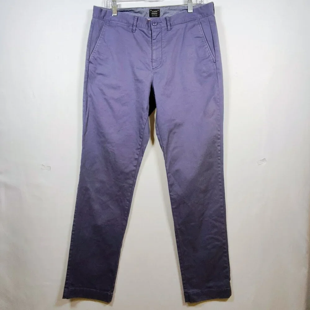 J. Crew Stretch Men's Size 32 Gray 770‎ Straight Pants